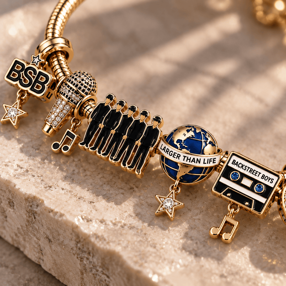 BSBS Gold Charm Bracelet Set PTT